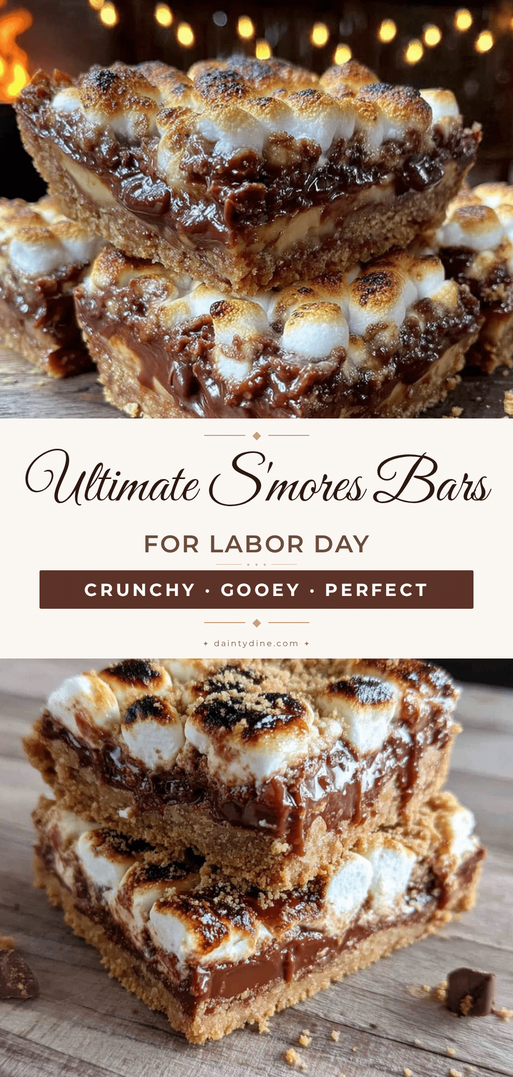 ultimate smores bars for labor day recipe