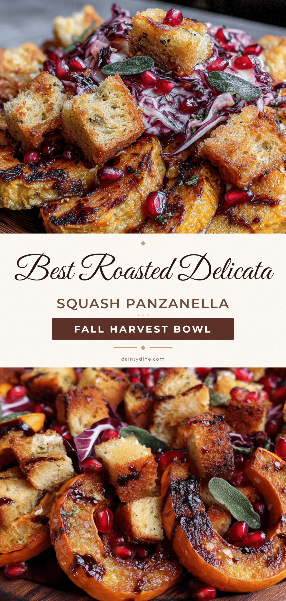 best roasted delicata squash fall panzanella recipe