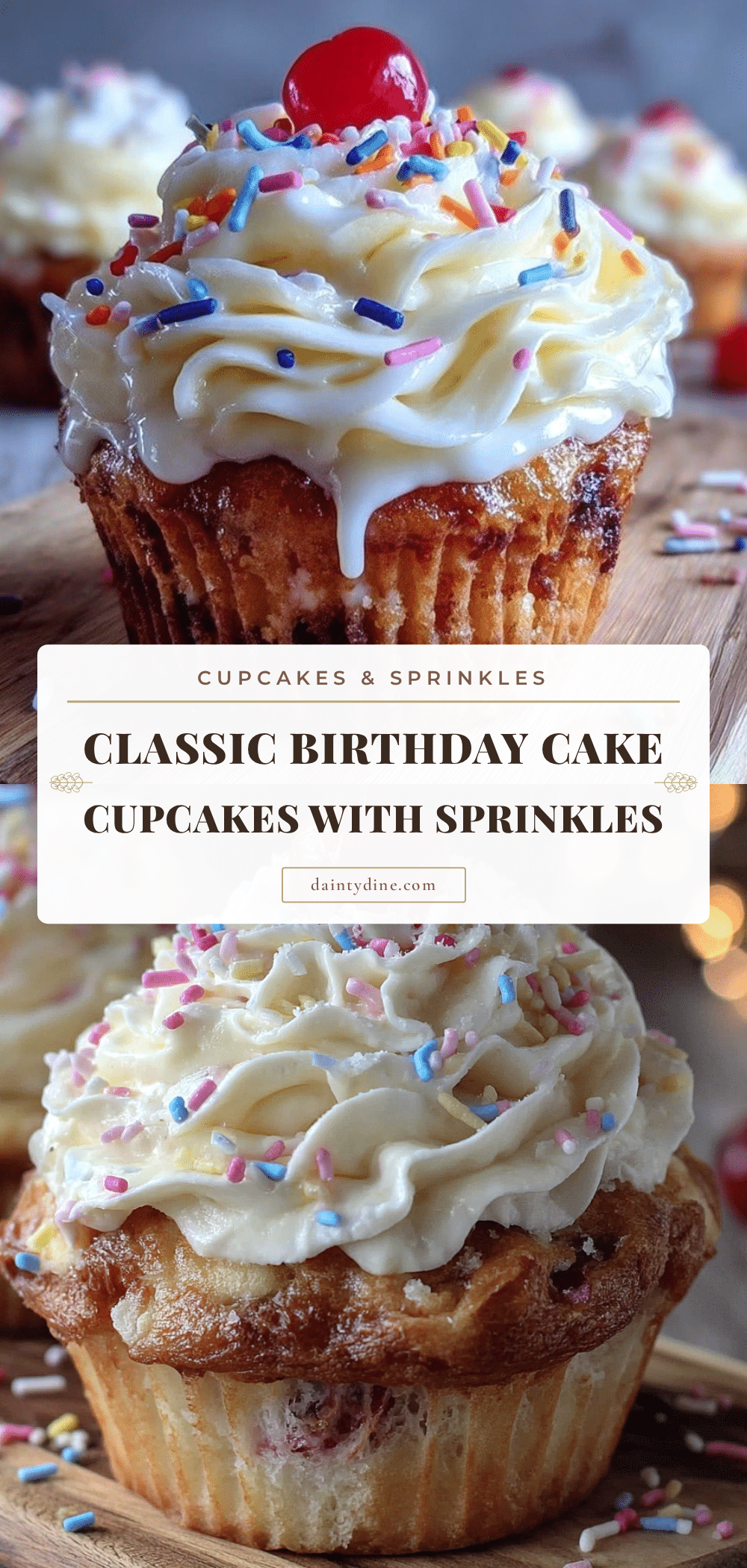 birthday cake cupcakes with sprinkles recipe