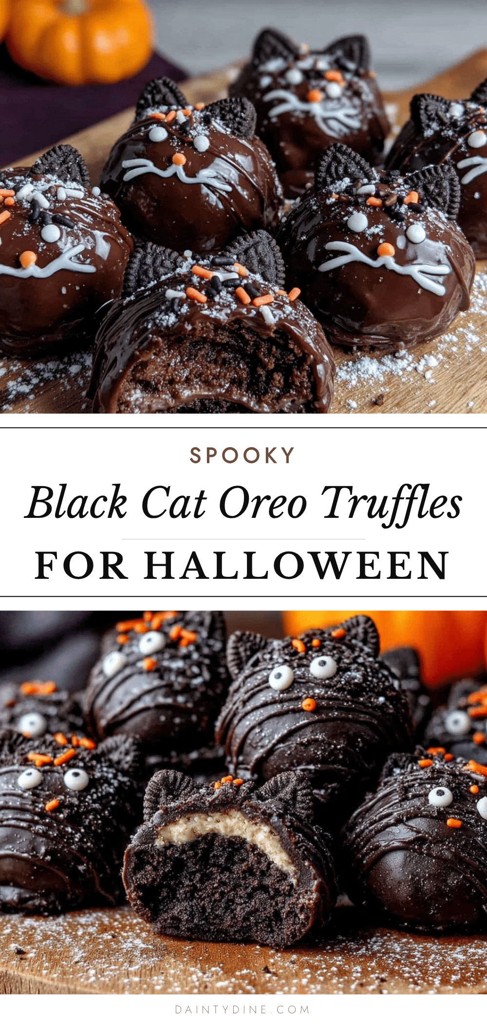 black cat Oreo truffles recipe