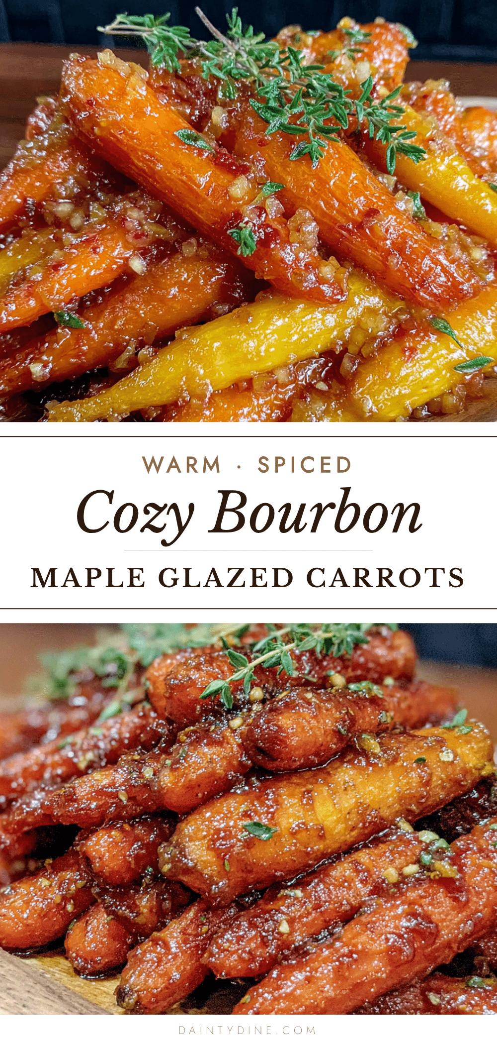 bourbon maple glazed carrots recipe