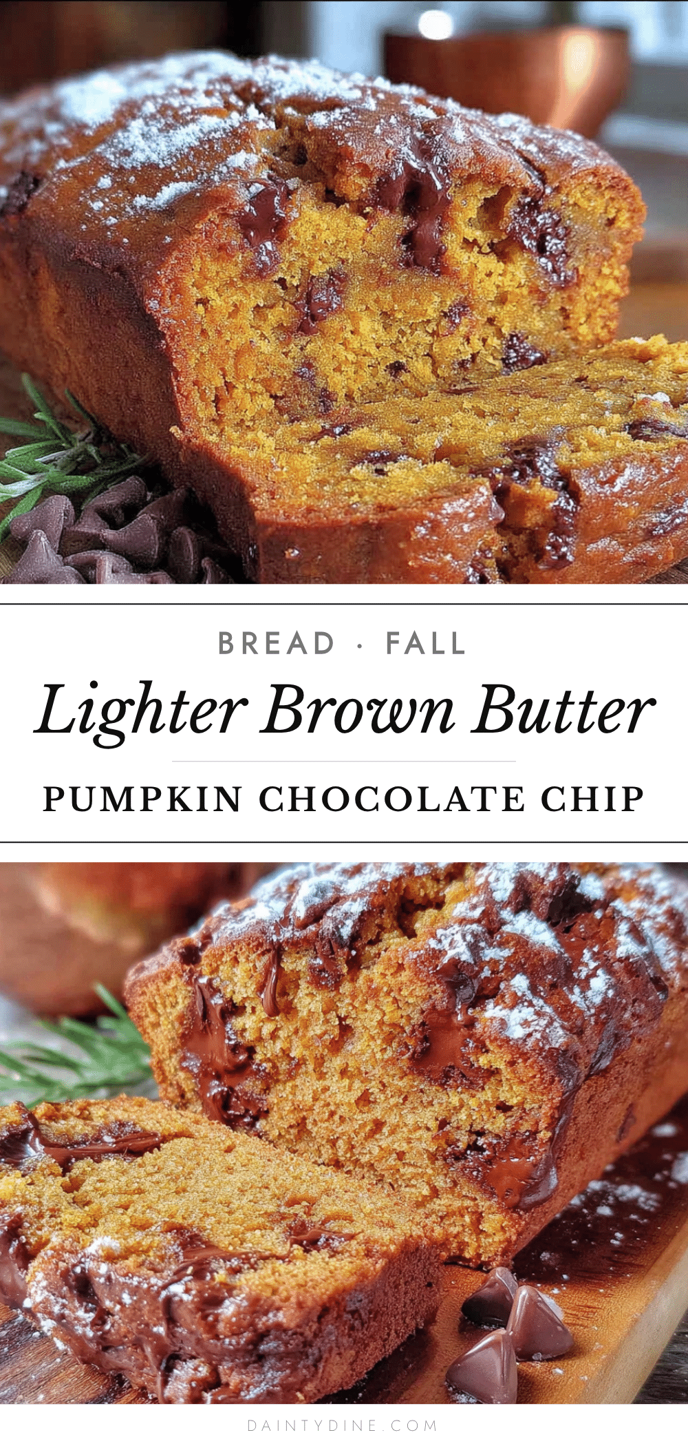 brown butter pumpkin chocolate chip bread recipe