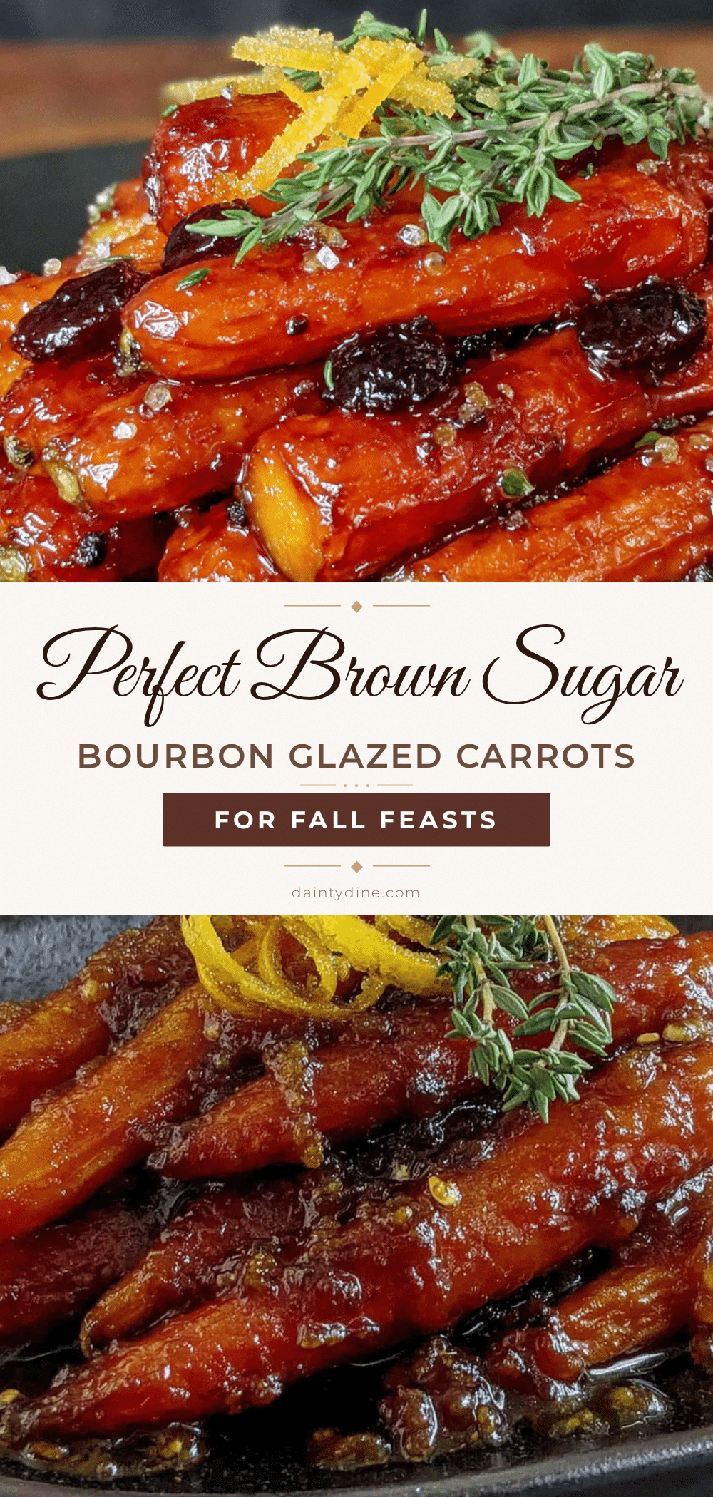 brown sugar bourbon glazed carrots recipe