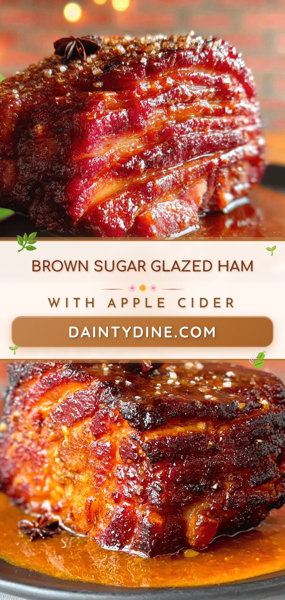 brown sugar glazed ham recipe