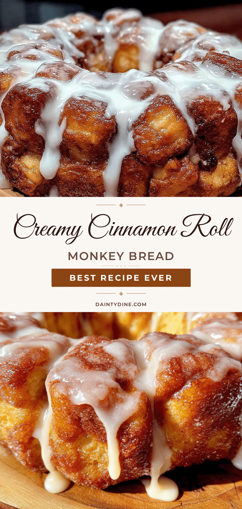 Cinnamon Roll Monkey Bread recipe