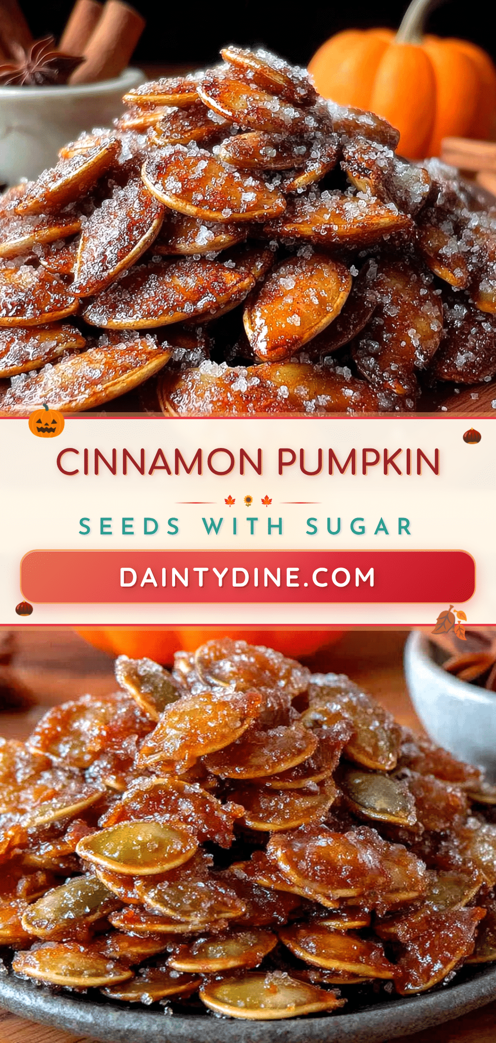 cinnamon sugar pumpkin seeds recipe