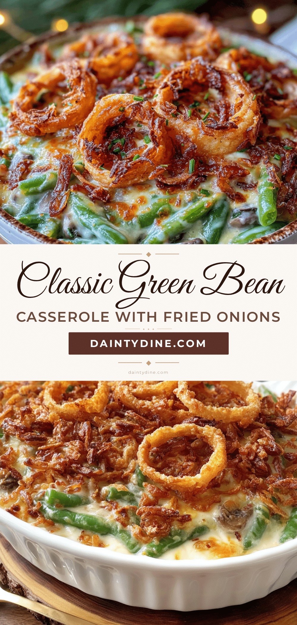 classic crispy green bean casserole recipe
