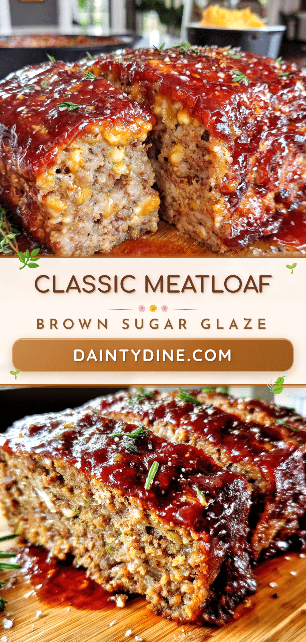 classic meatloaf with brown sugar glaze recipe