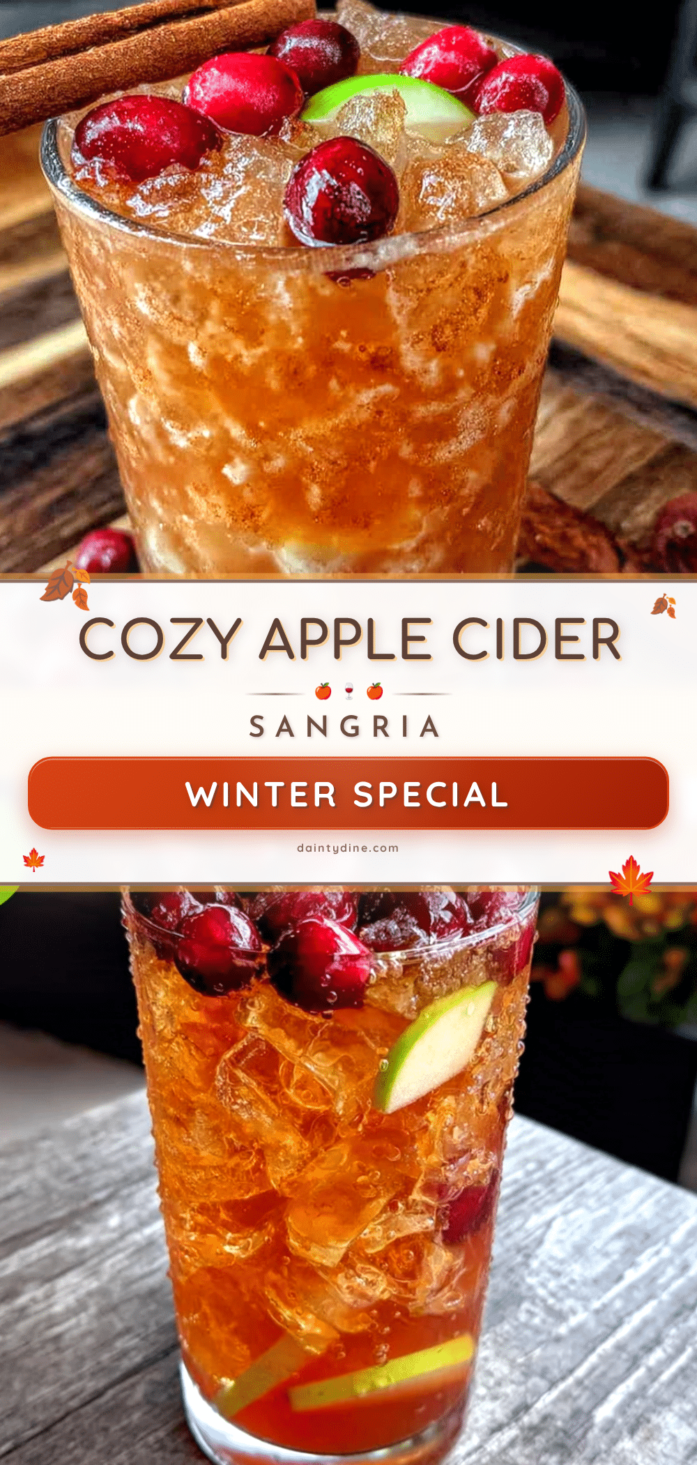 Cozy Apple Cider Sangria recipe