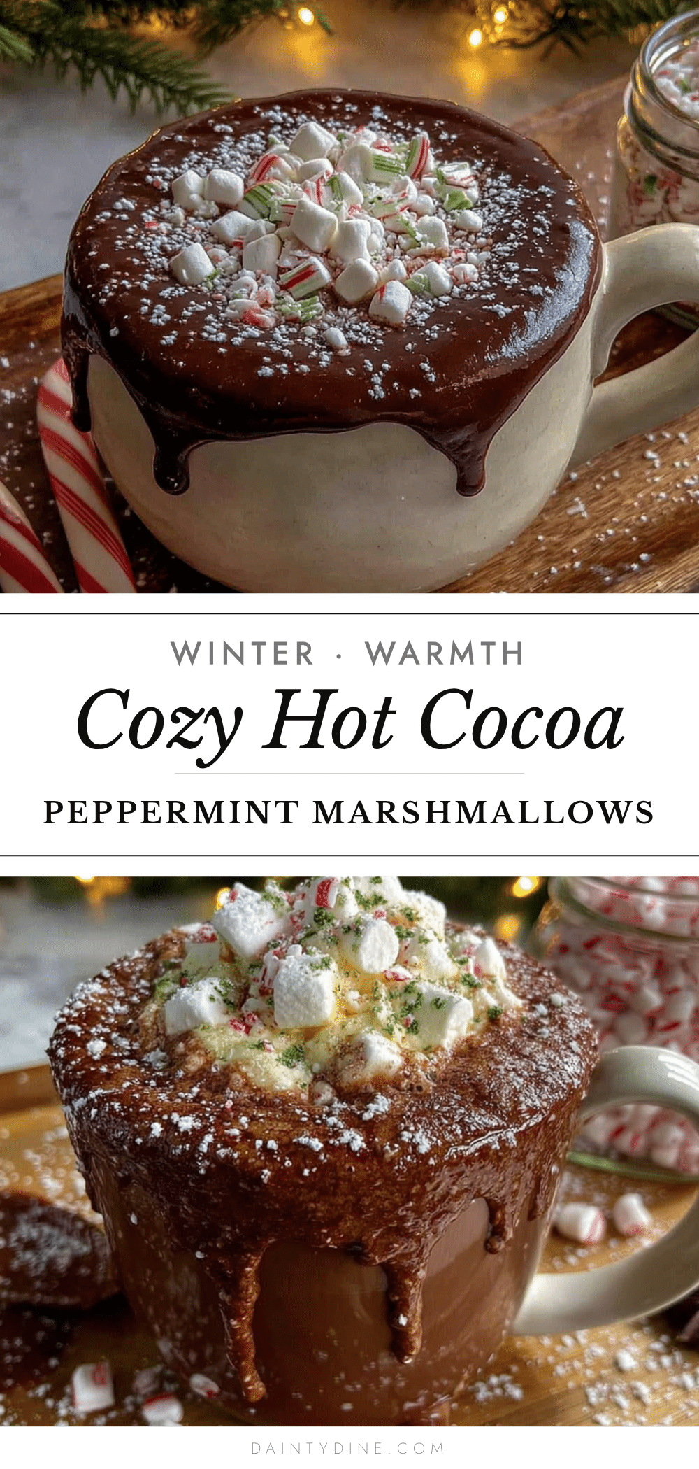 cozy hot cocoa bar with peppermint marshmallows recipe