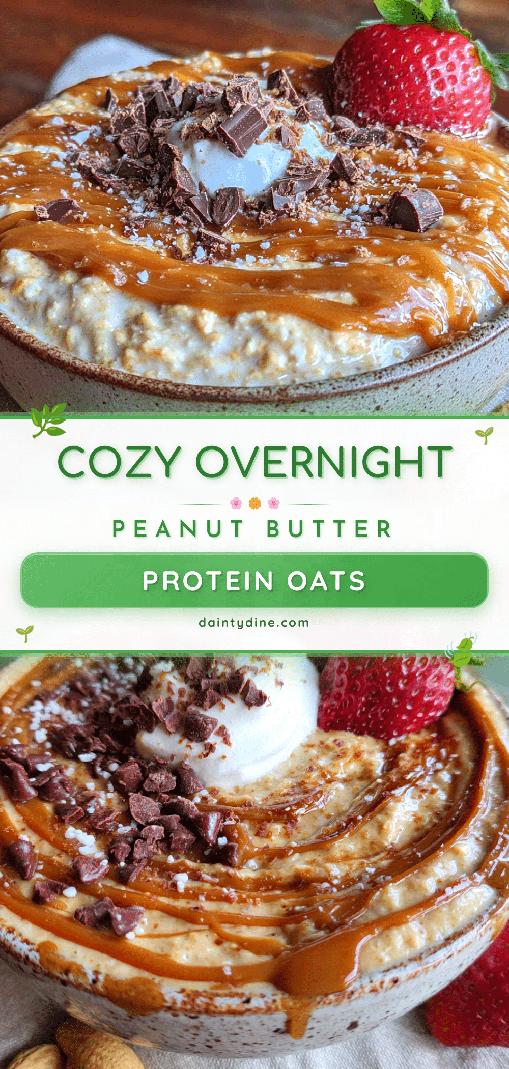 cozy overnight peanut butter protein oats recipe