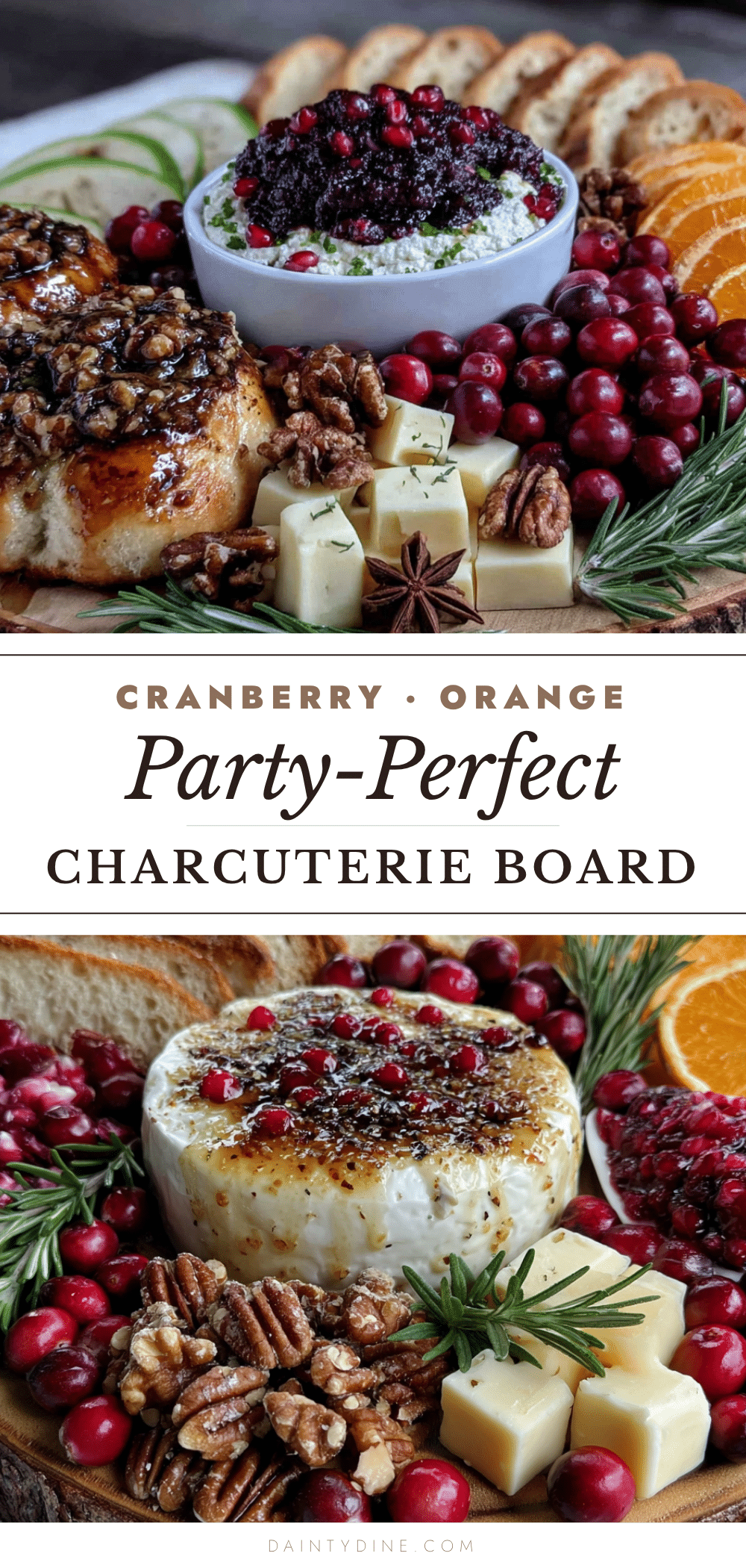 cranberry orange charcuterie board recipe