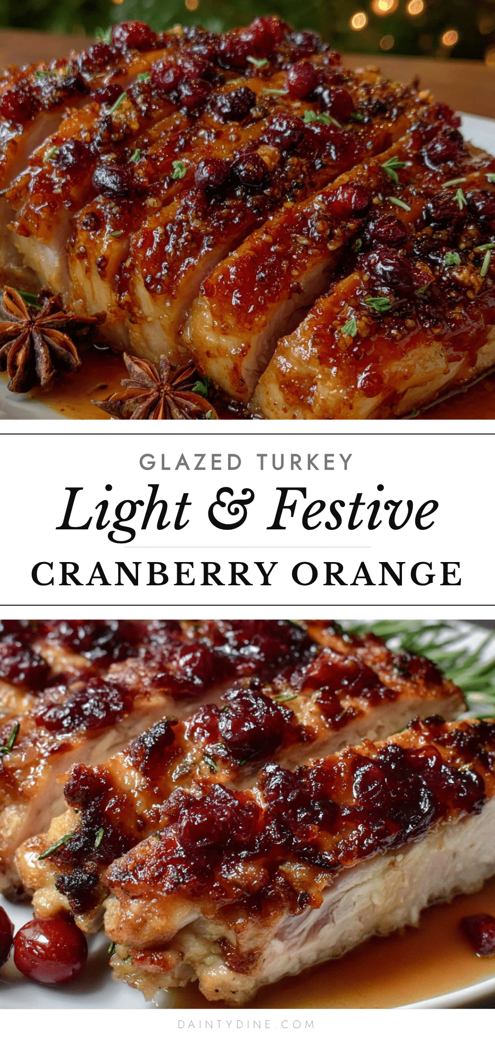 cranberry orange glazed turkey breast recipe
