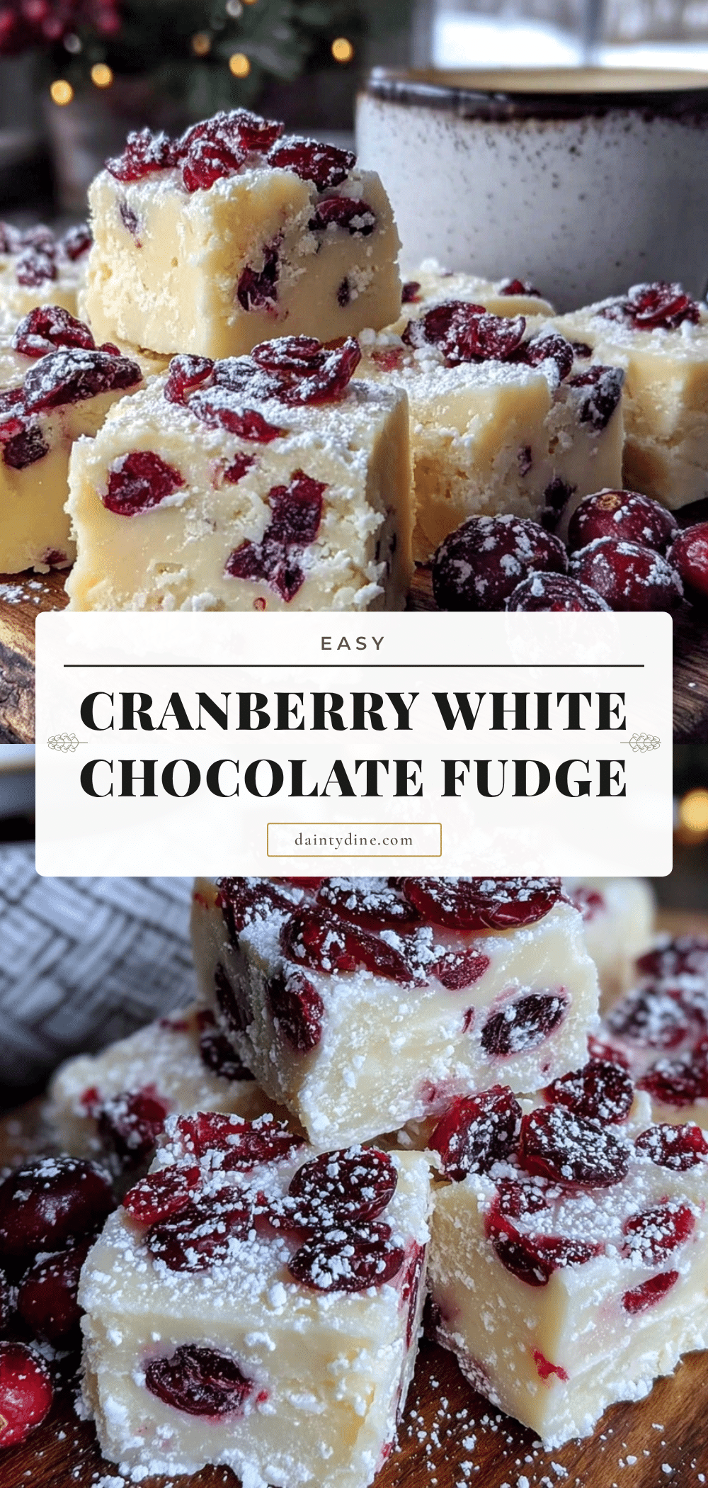 cranberry white chocolate fudge recipe