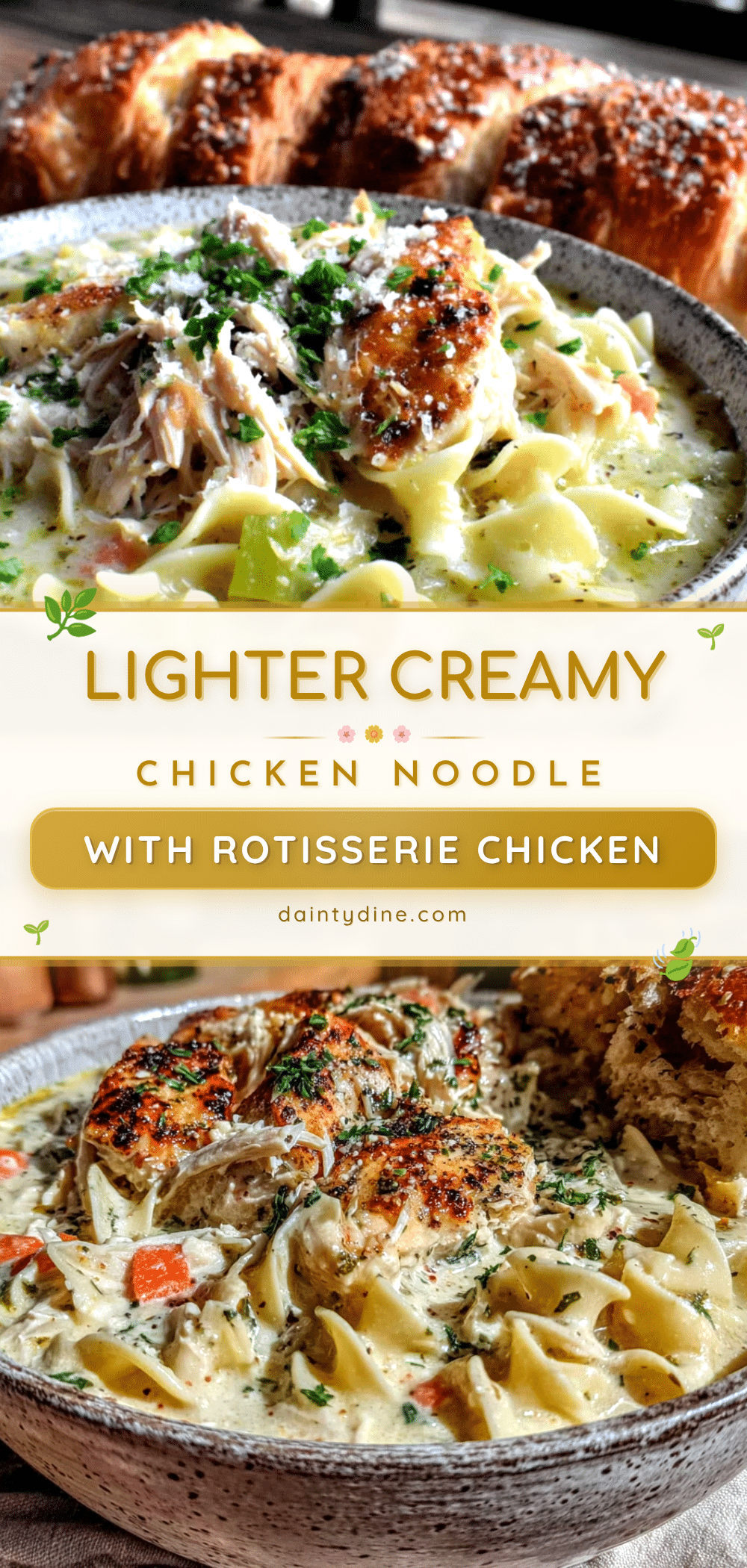 creamy chicken noodle soup recipe