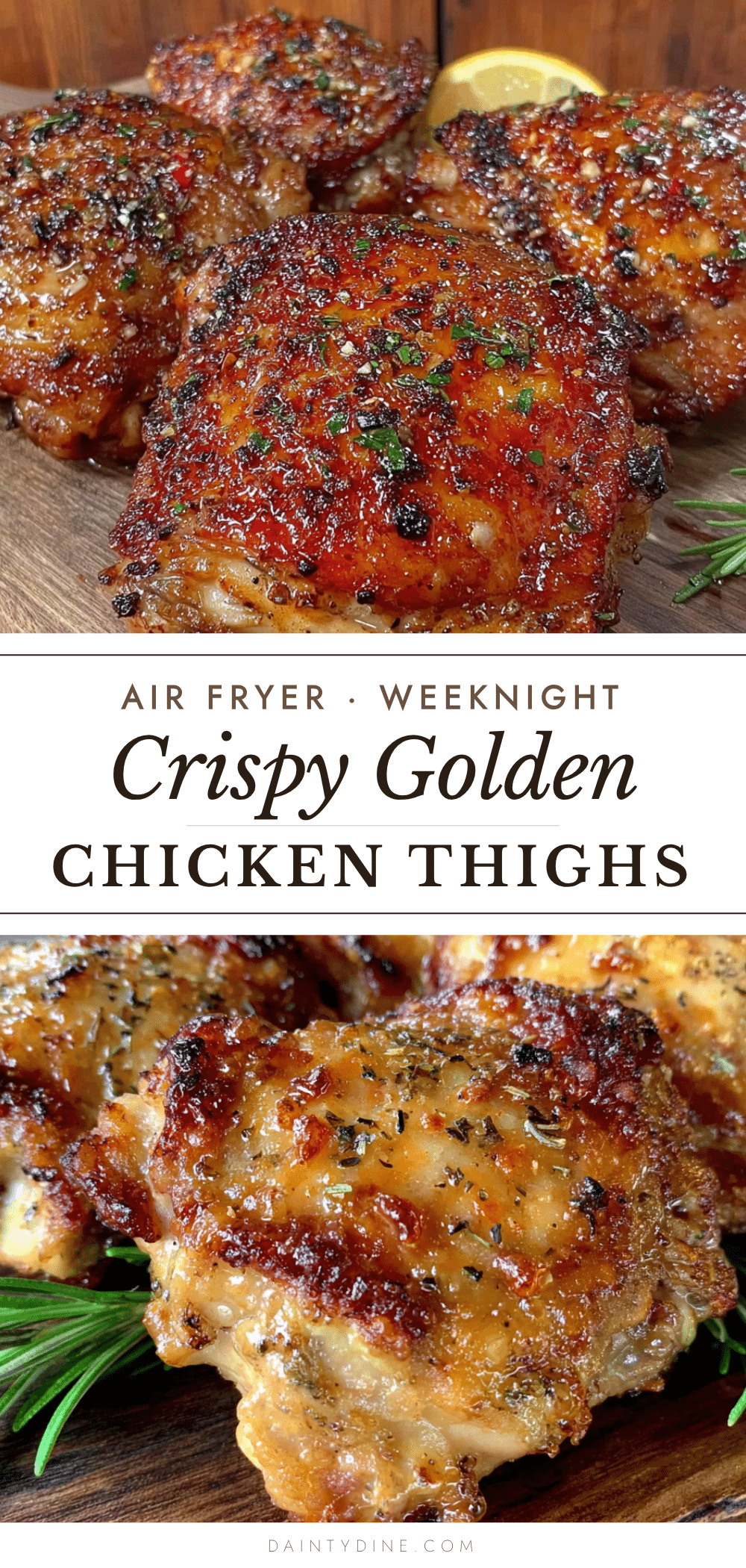 crispy air fryer chicken thighs recipe
