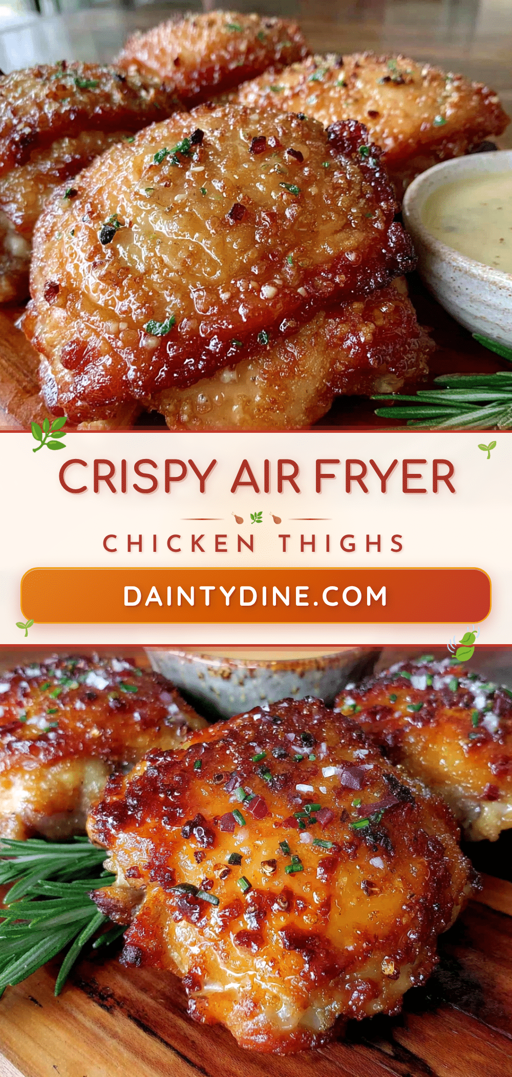 crispy air fryer chicken thighs recipe