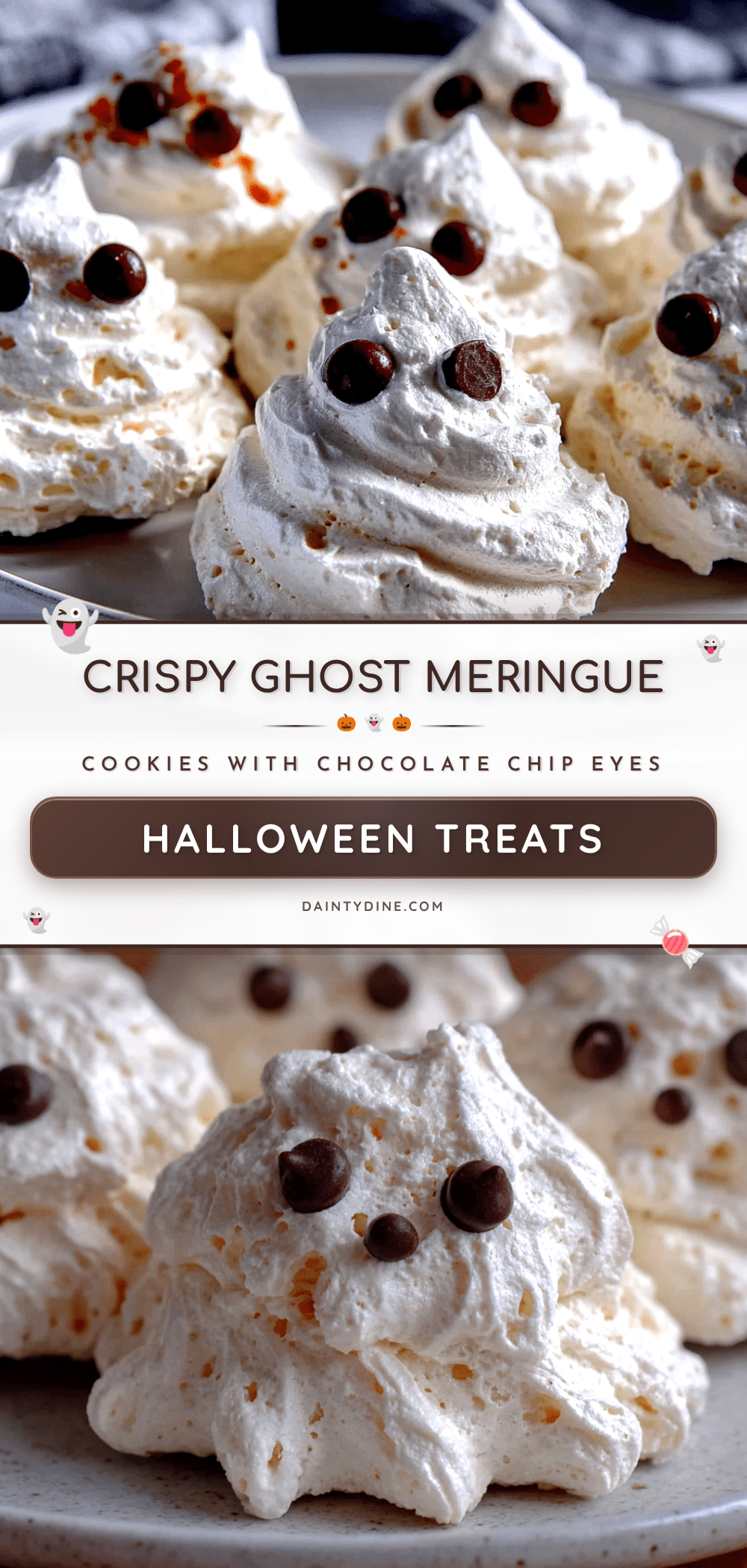 crispy ghost meringue cookies recipe