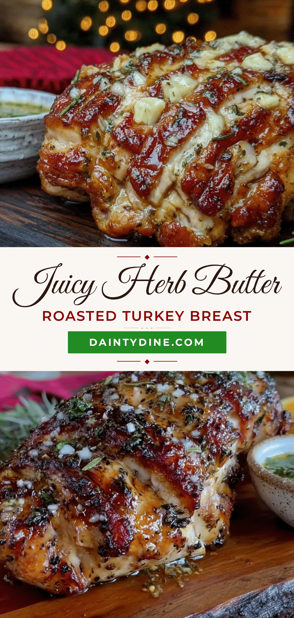 crispy herb butter roasted turkey breast recipe
