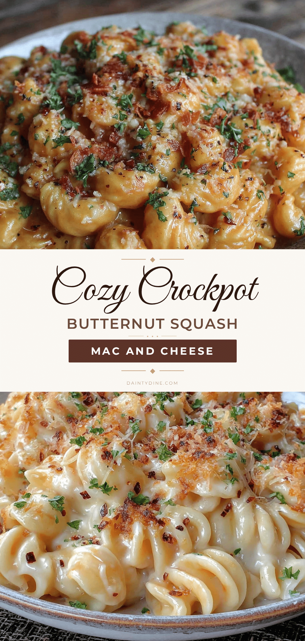 crockpot butternut squash mac and cheese recipe