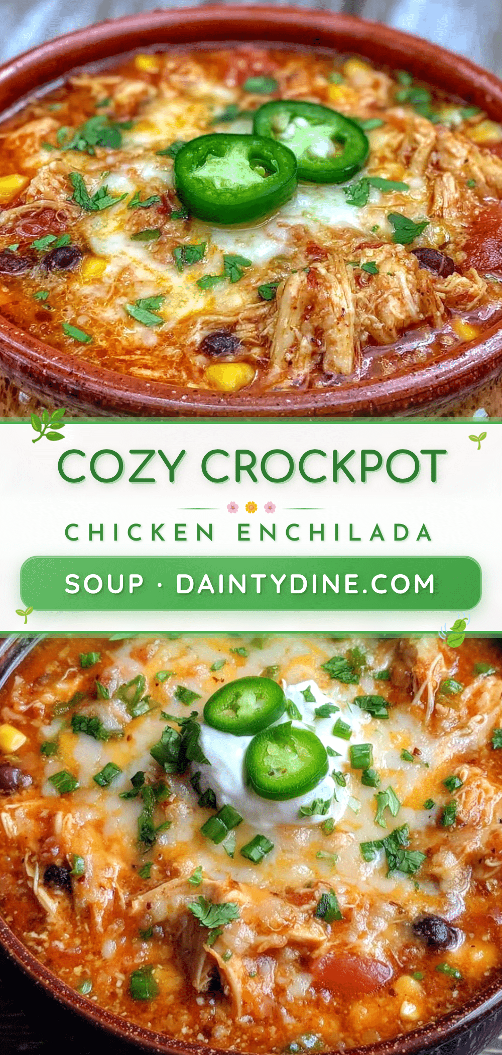 crockpot chicken enchilada soup recipe