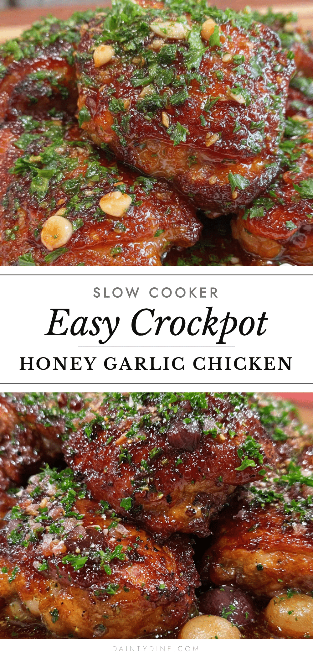 crockpot honey garlic chicken thighs recipe