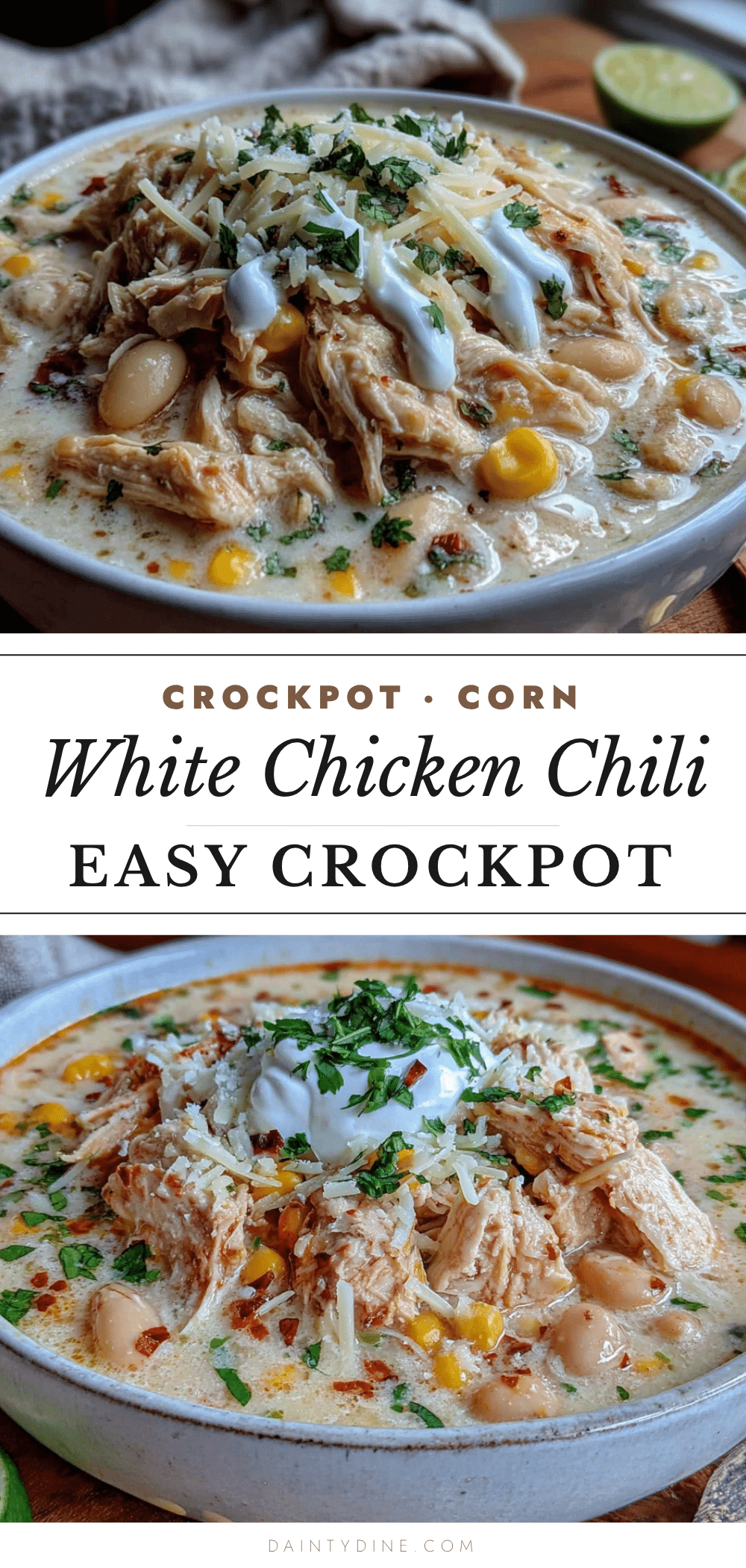 crockpot white chicken chili with corn recipe