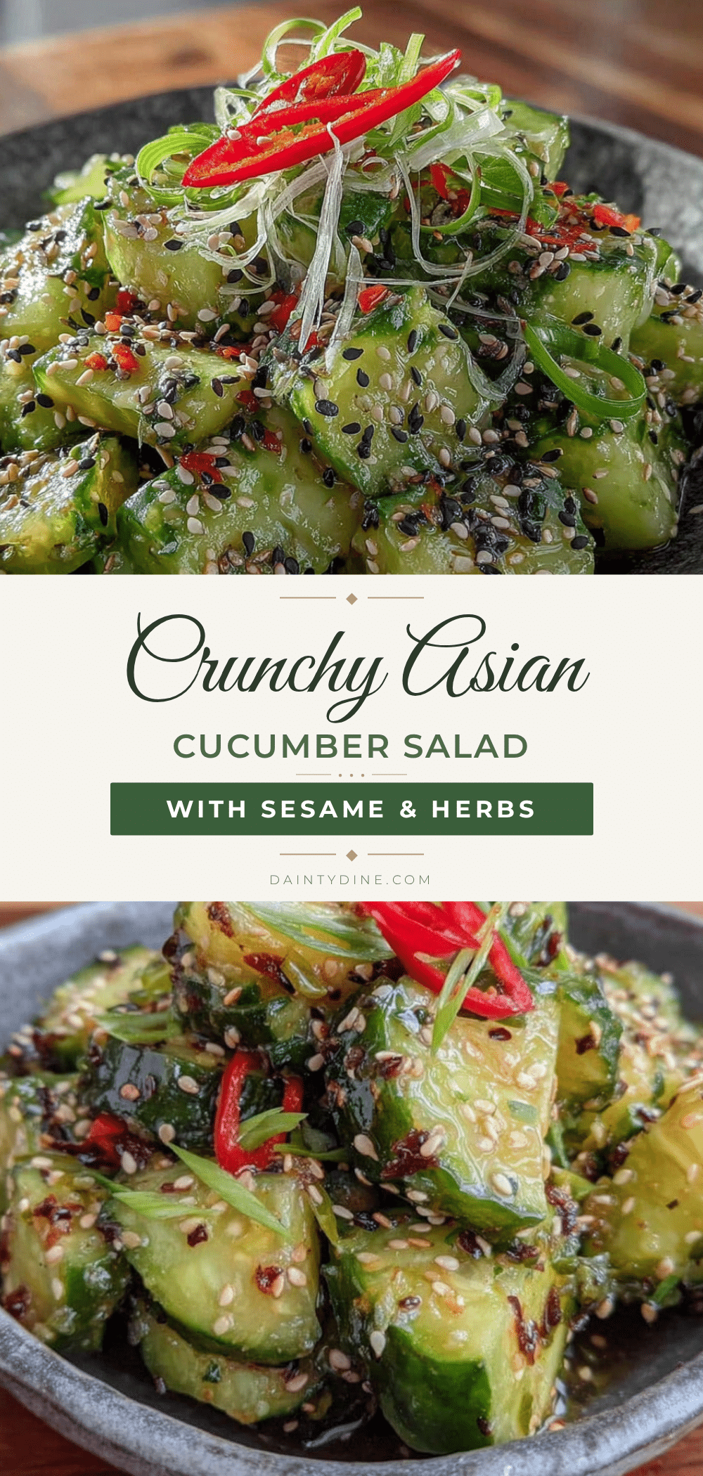 crunchy asian cucumber salad recipe