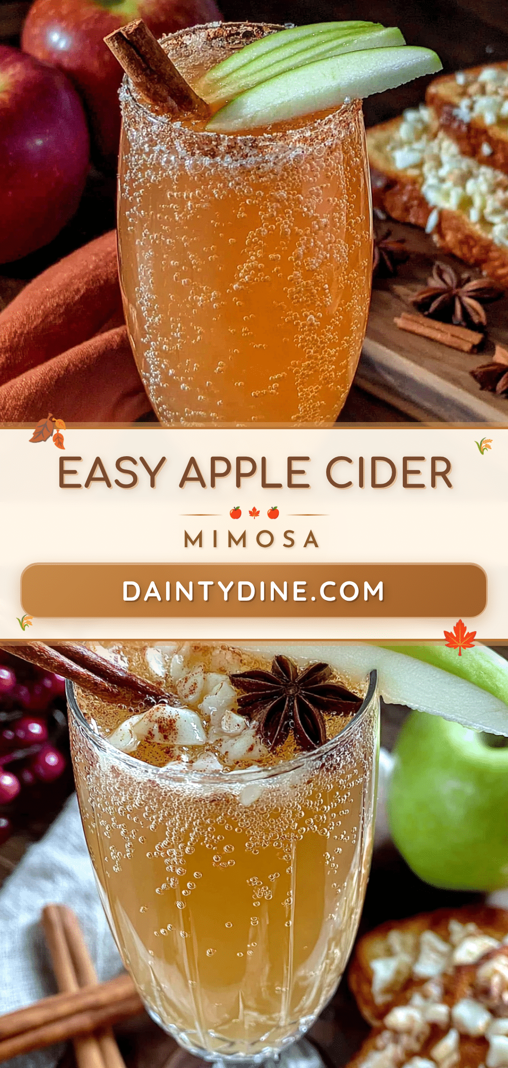 easy apple cider mimosa recipe