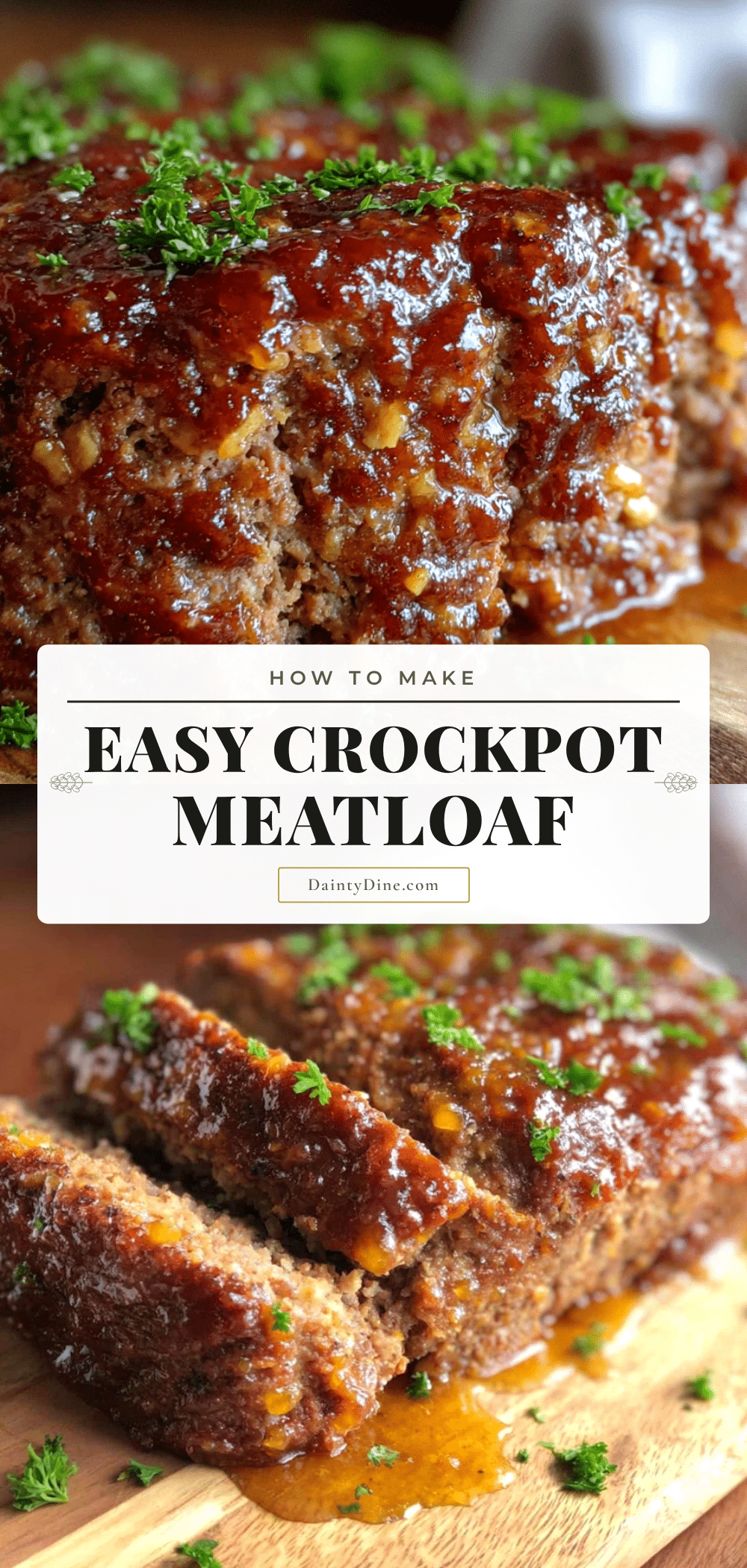 easy crockpot meatloaf with brown sugar glaze recipe