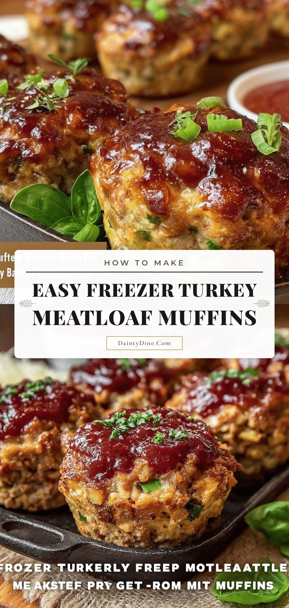 Easy Freezer Turkey Meatloaf Muffins recipe