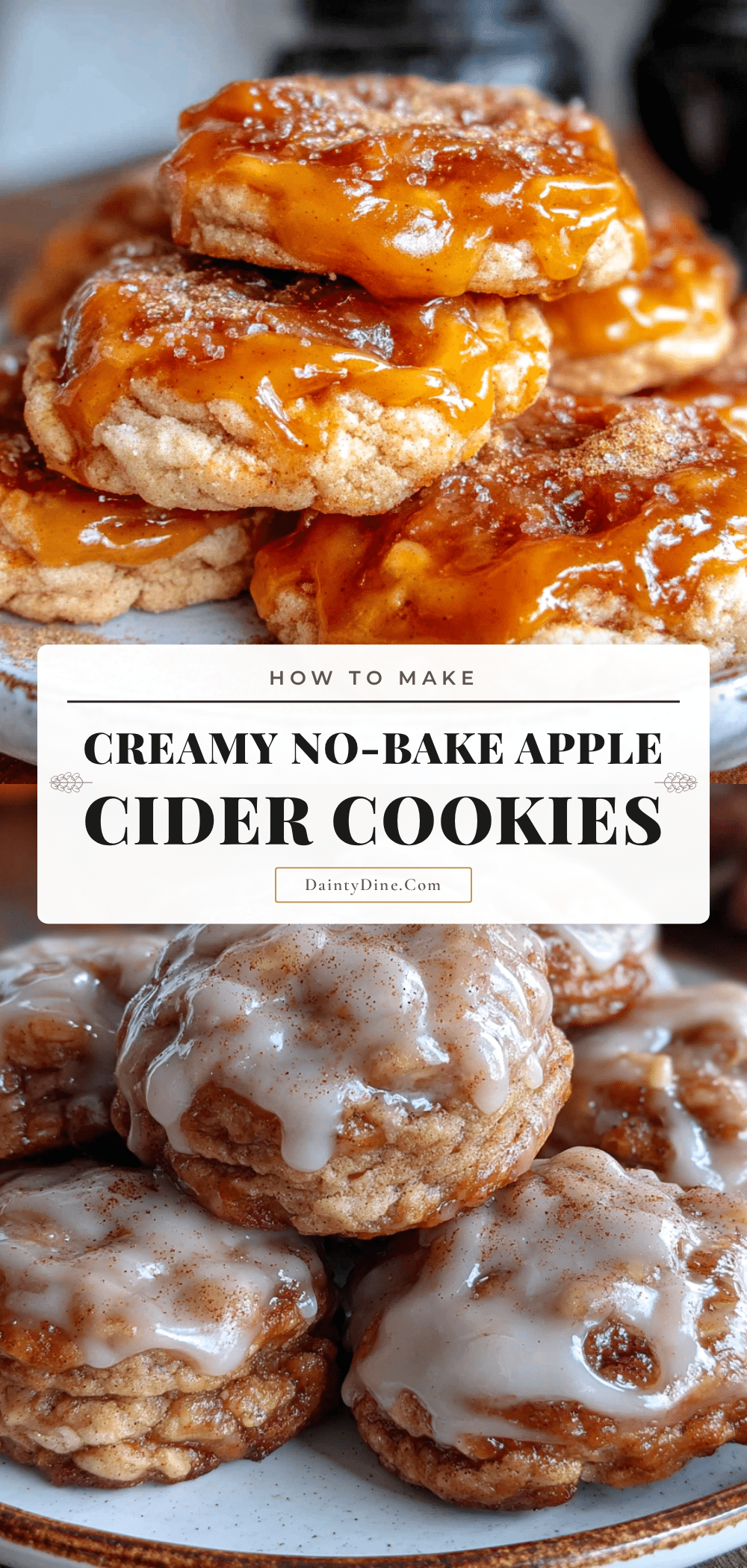 Easy No-Bake Apple Cider Cookies recipe