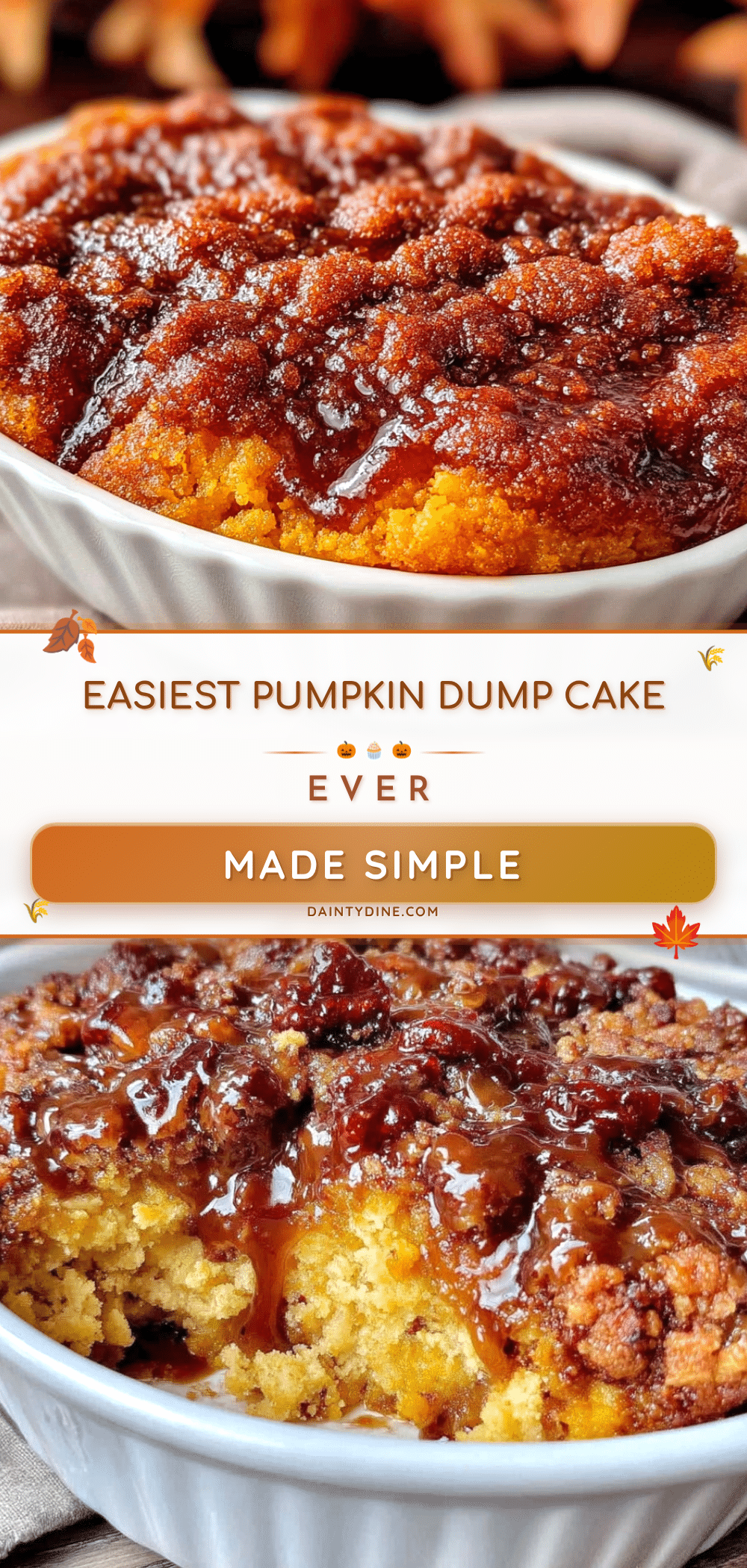 easy pumpkin dump cake recipe