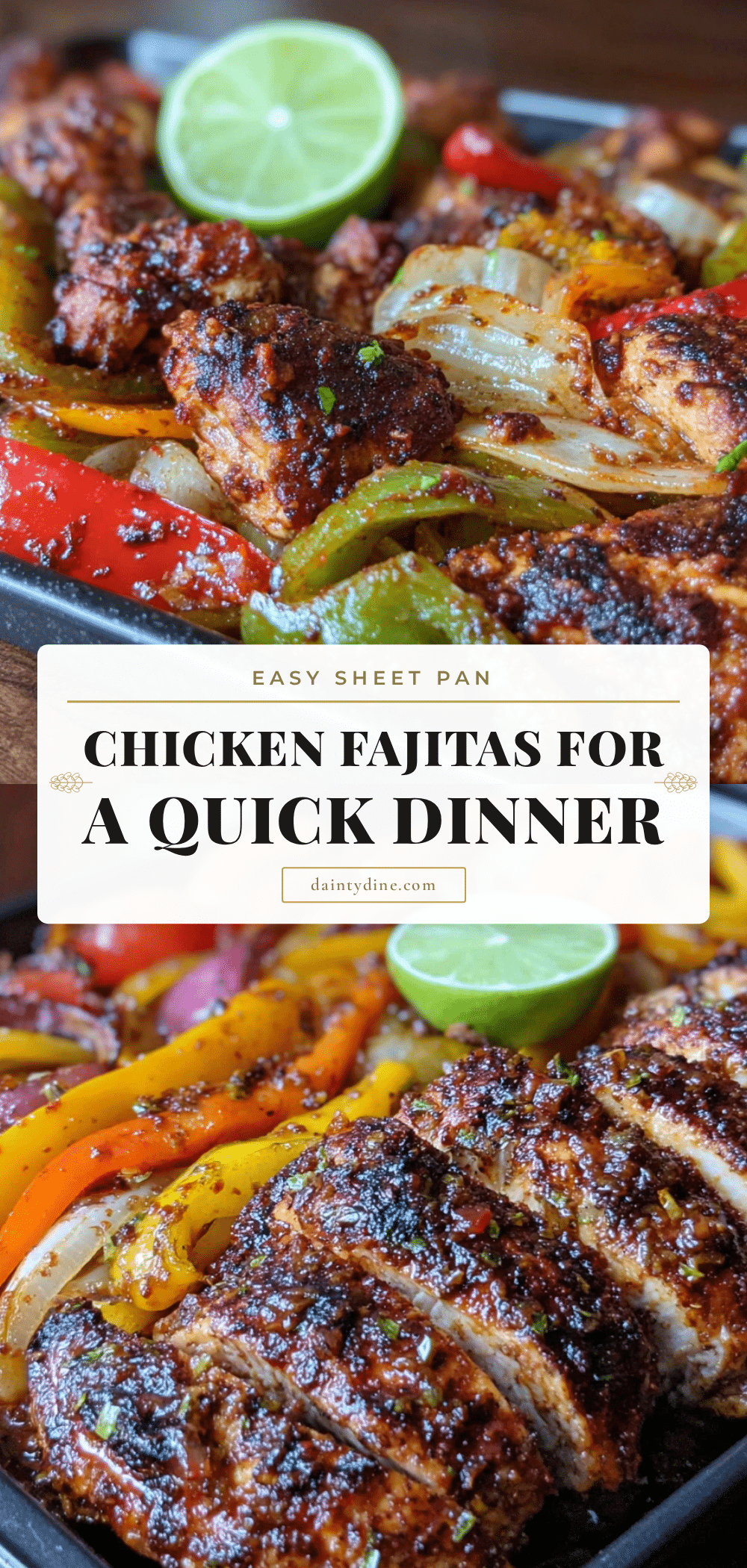 easy sheet pan chicken fajitas recipe