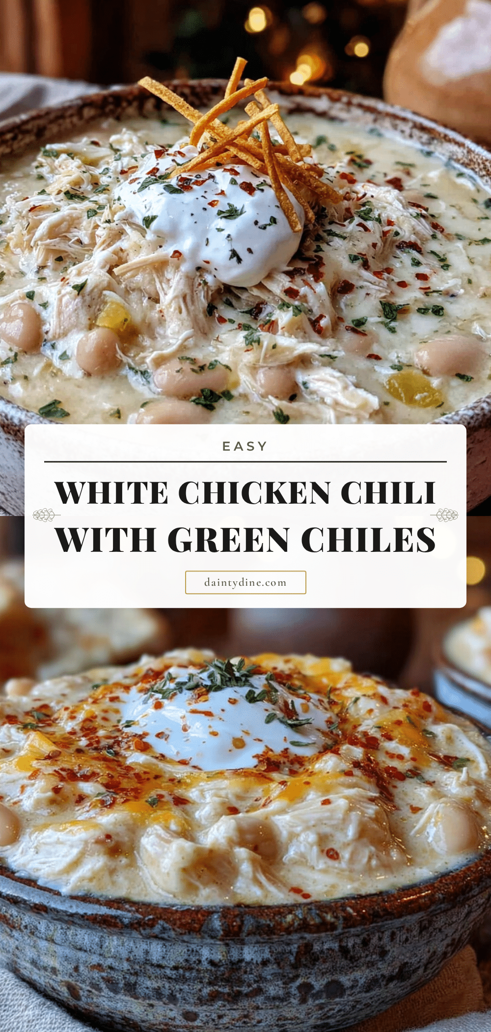 easy white chicken chili with green chiles recipe