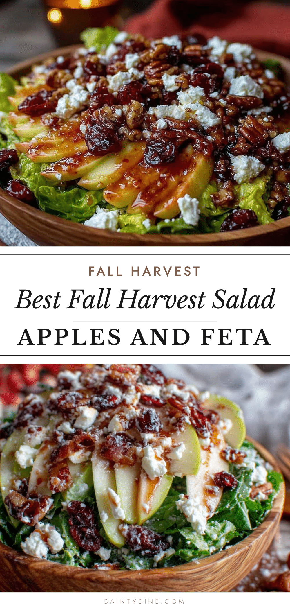 Fall harvest salad with apples and feta recipe