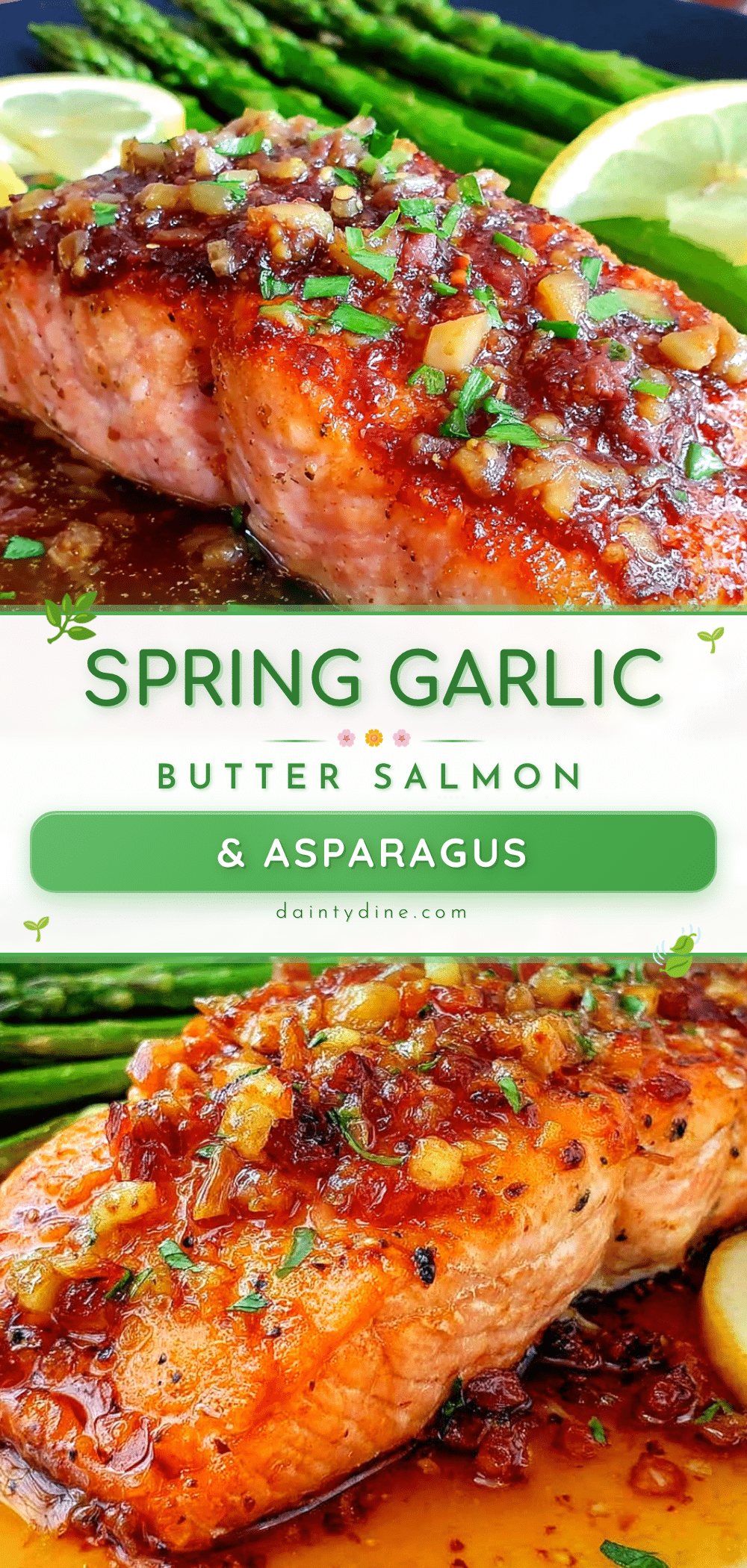 garlic butter salmon and asparagus recipe