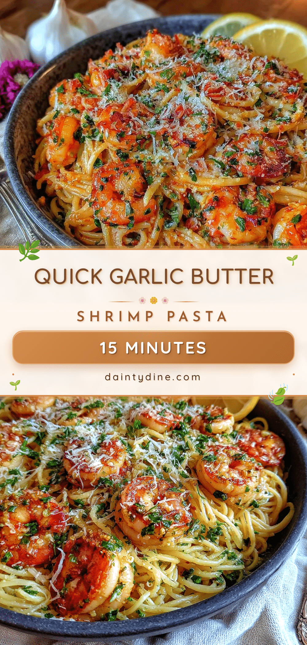 garlic butter shrimp pasta recipe
