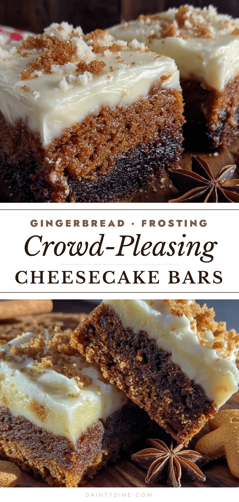 gingerbread cheesecake bars recipe