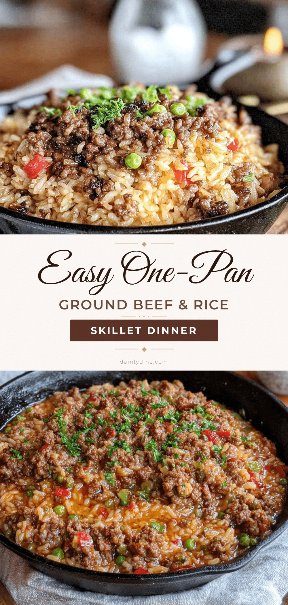 ground beef and rice skillet recipe