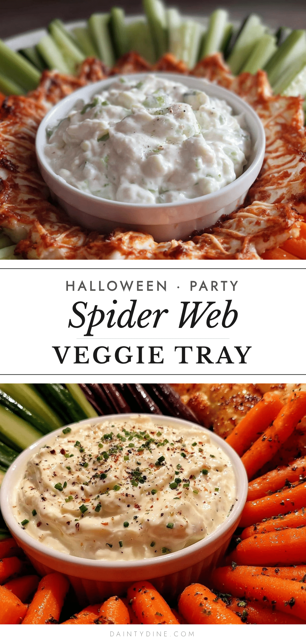 Healthy Halloween Veggie Tray recipe