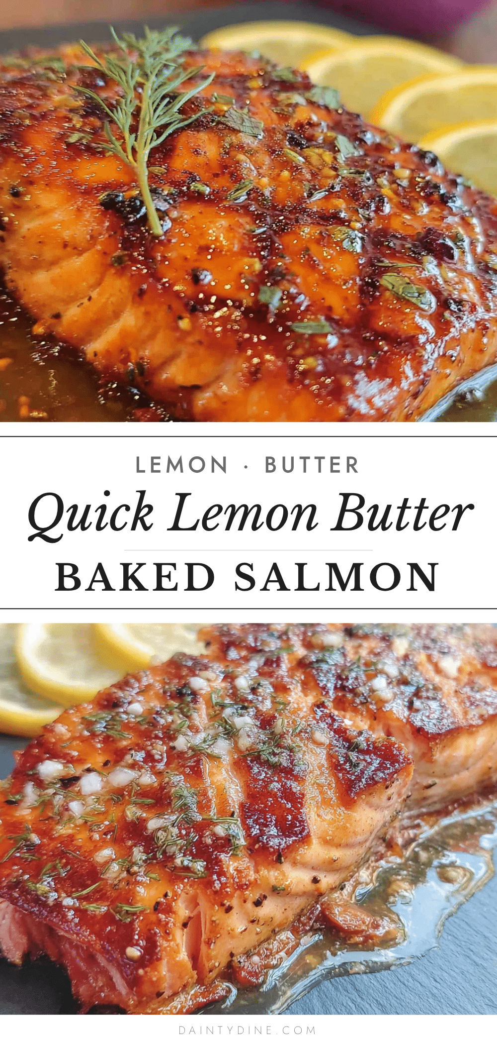 lemon butter baked salmon recipe