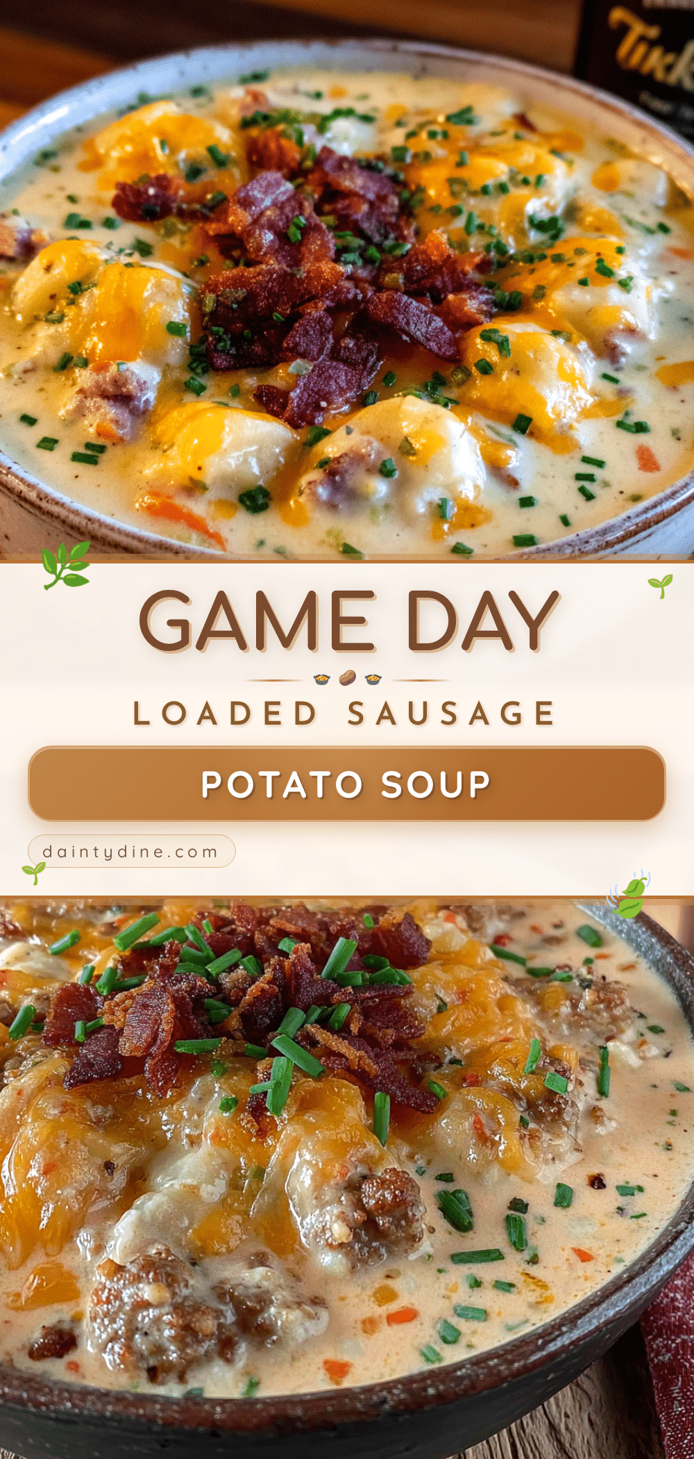 loaded sausage potato soup recipe