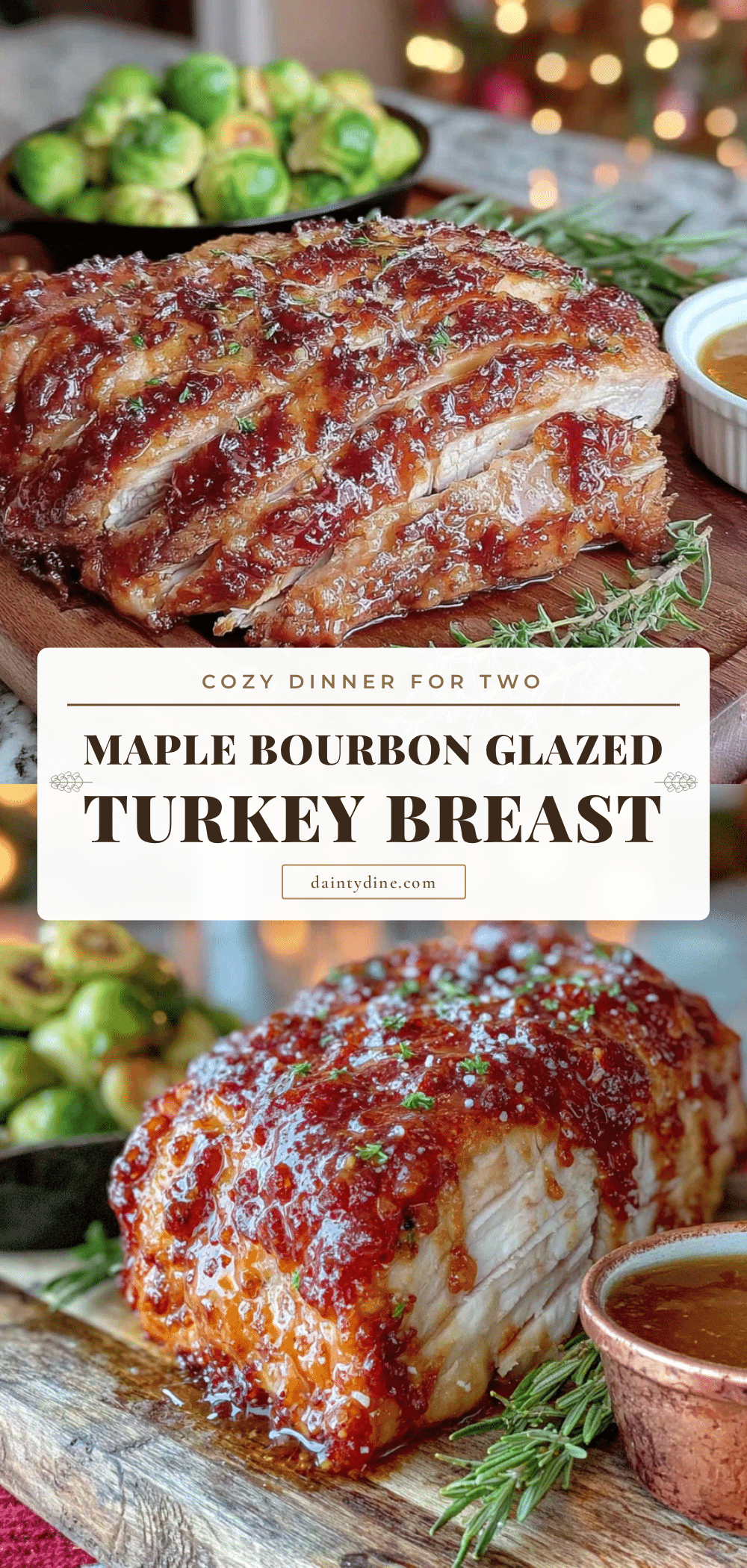 maple bourbon glazed turkey breast recipe