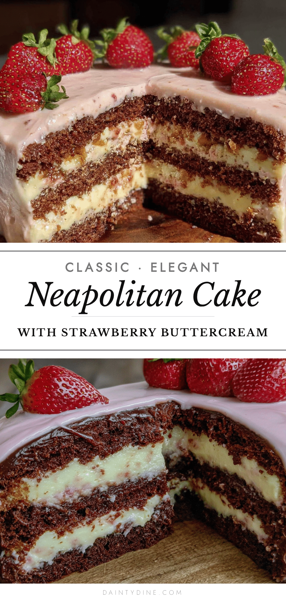 Neapolitan cake recipe