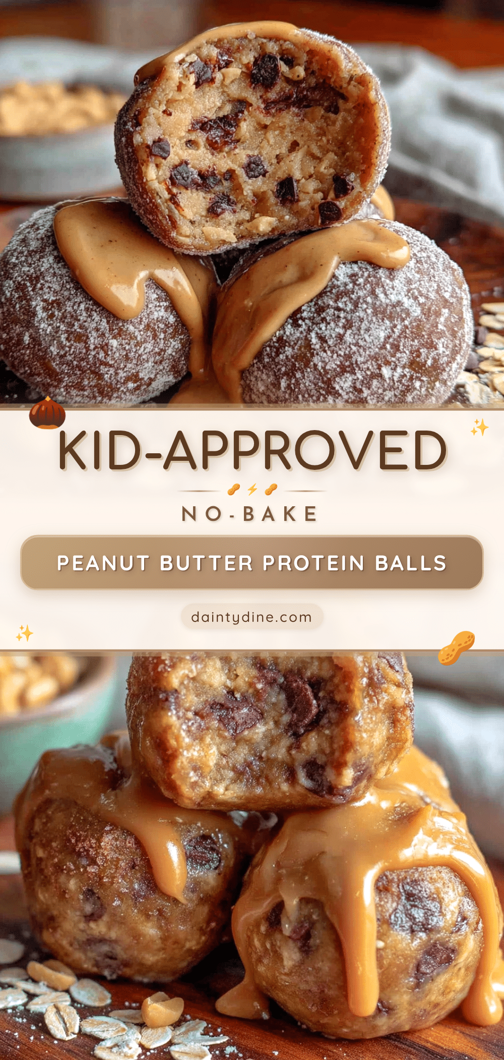 no-bake peanut butter protein balls recipe