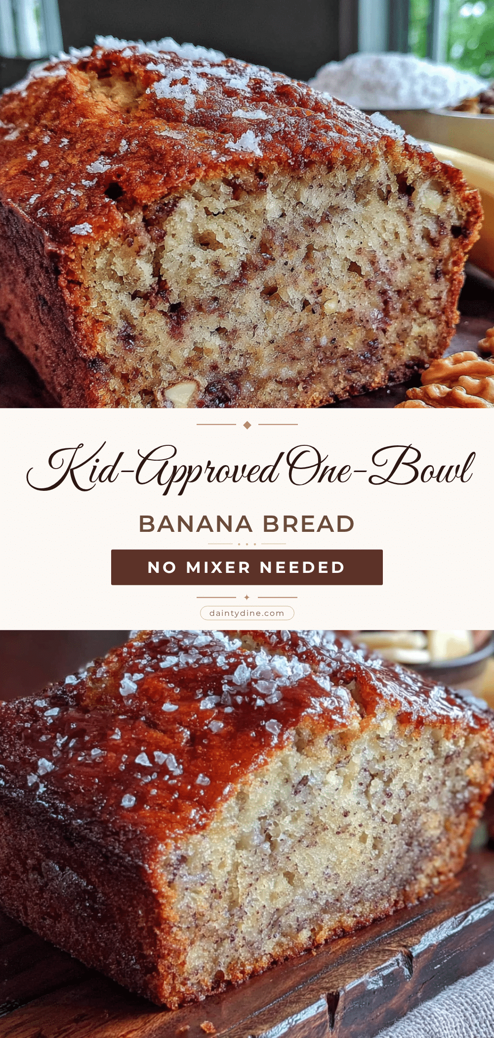 one-bowl banana bread recipe