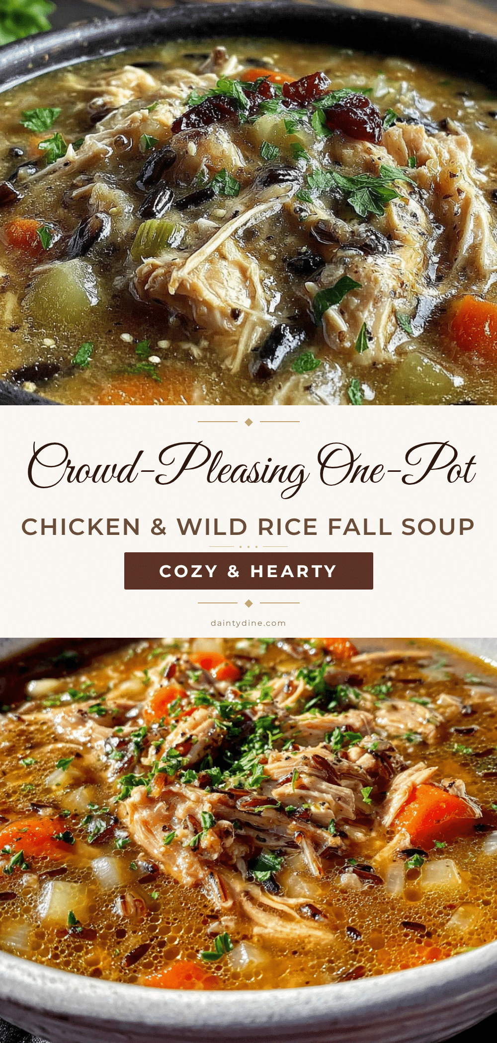 one pot chicken and wild rice soup recipe