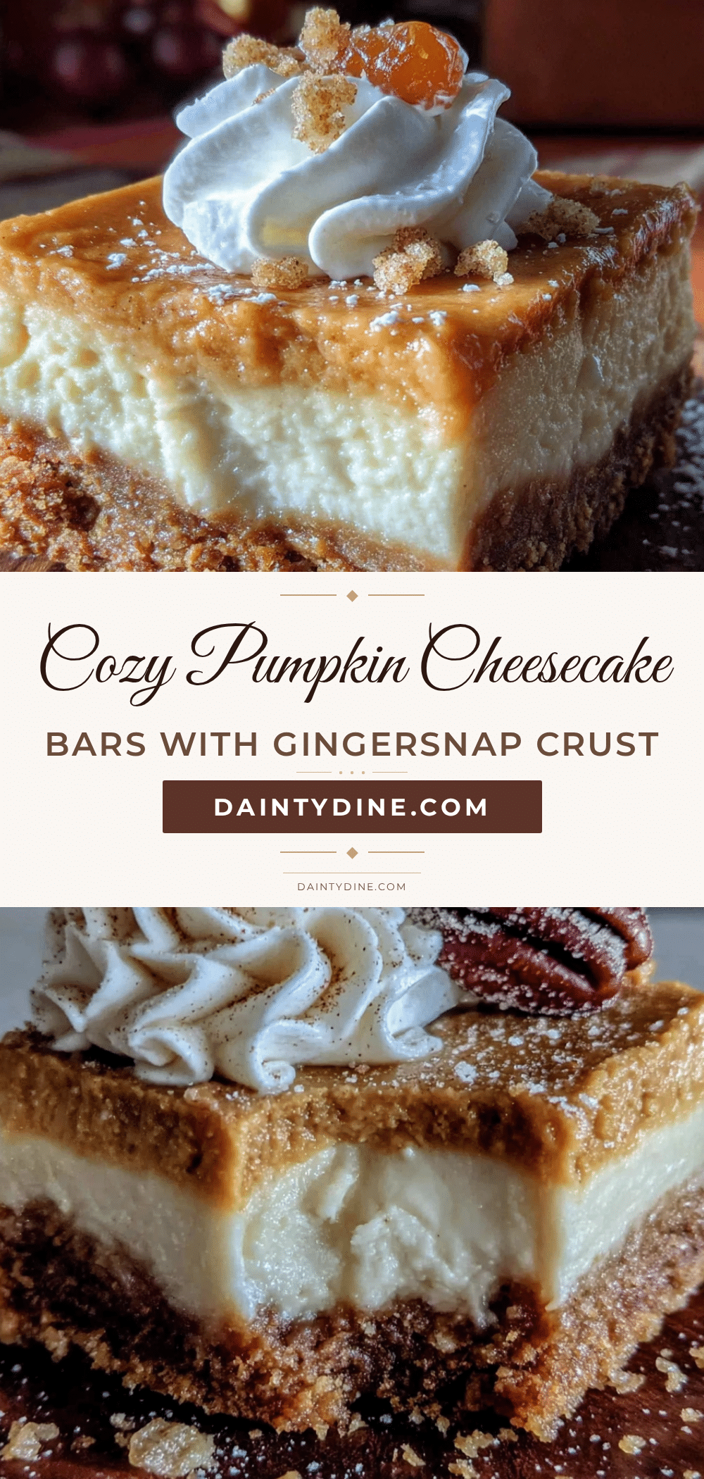 pumpkin cheesecake bars recipe