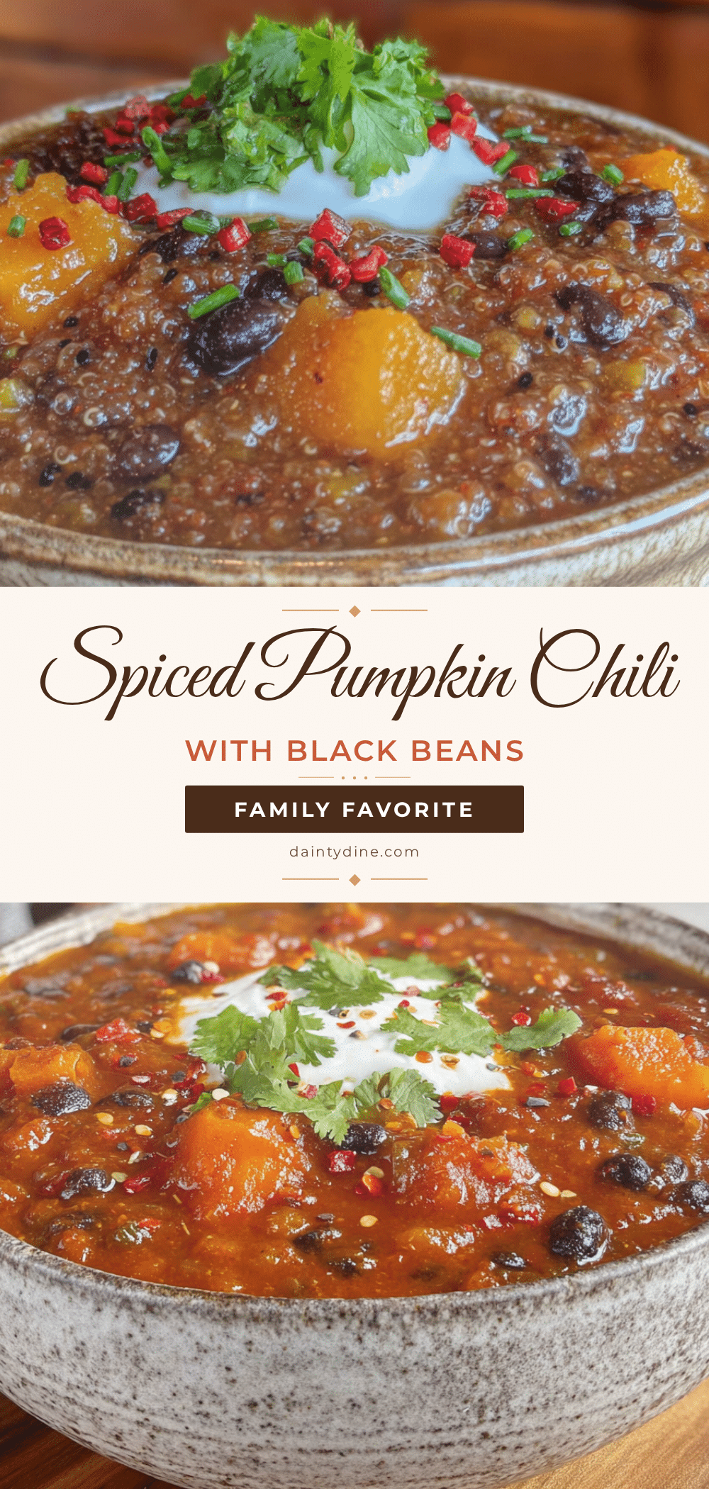 pumpkin chili with black beans recipe